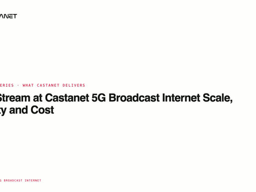 Blog Series Post 5 - Live Streaming at Castanet 5G Broadcast Quality, Cost and Scale