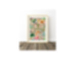 The print features vibrant shades of gold and blue, with the child's name incorporated into the dinosaur theme design