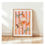 Thumbnail: Hand-illustrated Aperol Spritz cocktail art print featuring an orange drink in a wine glass with ice, slice of orange, and bu