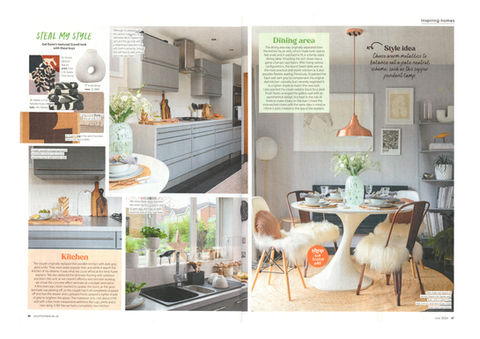 Abstract Leaf print as featured in Your Home Style Magazine