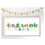 Thumbnail: a beautiful illustrated name print with hand painted safari animals  placed around the name in green and coral lettering