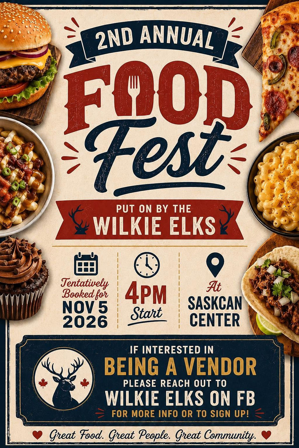 2nd Annual Food Fest- Wilkie Elks #568