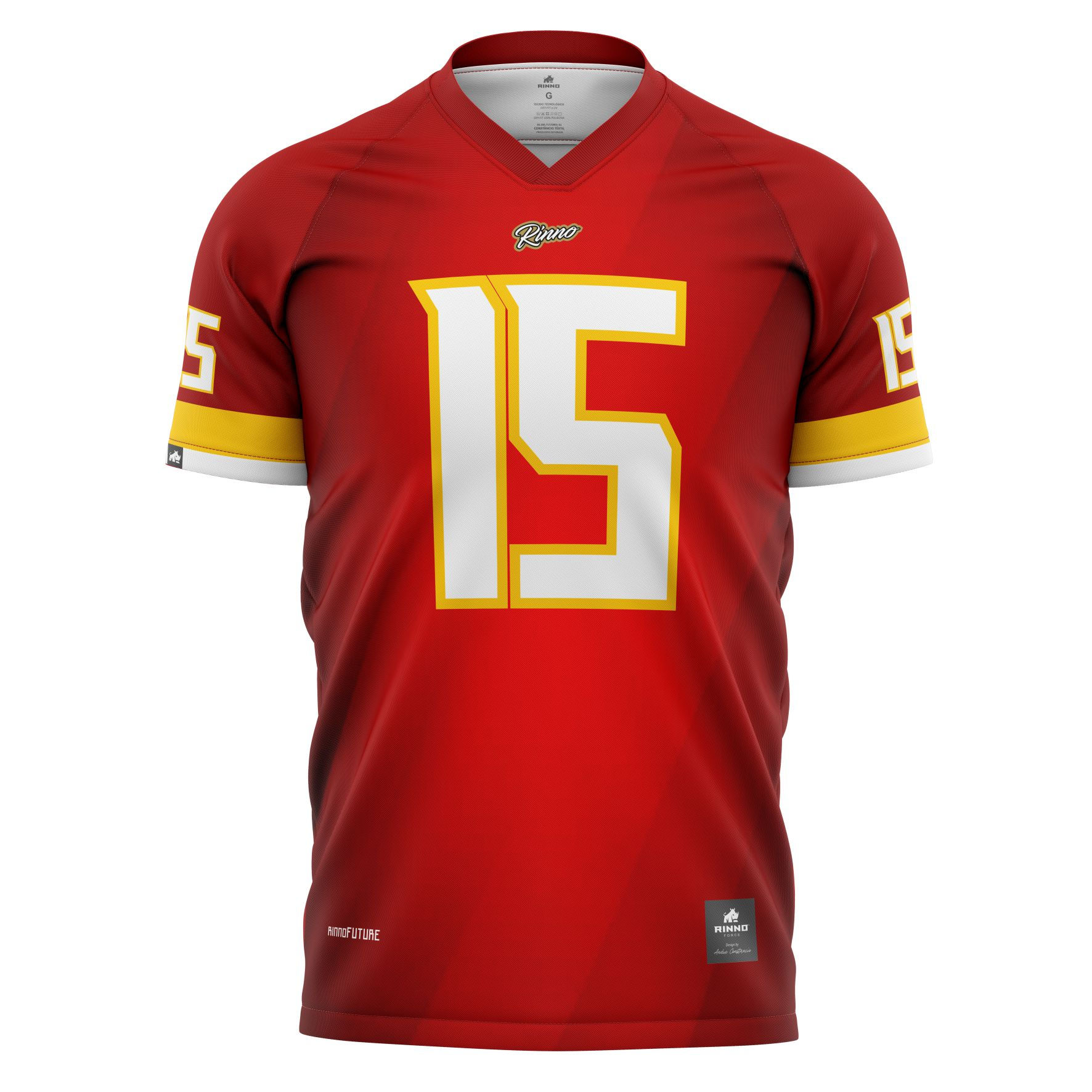 CAMISA KANSAS RINNO FORCE FUTEBOL AMERICANO COLEÇÃO FUTURE