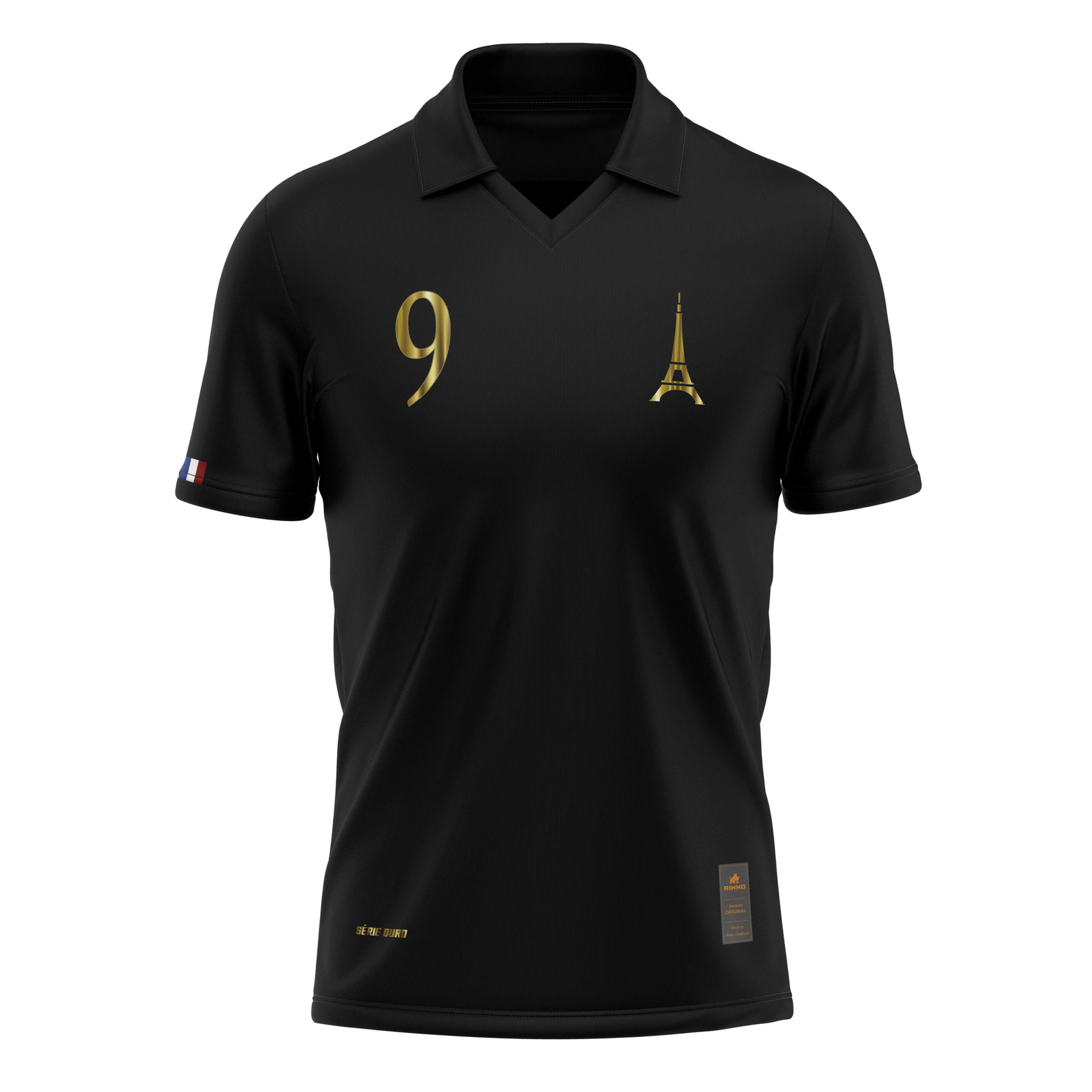 Camisa Polo Paris Nove Série Ouro Piquet Rinno Classicos Masculino