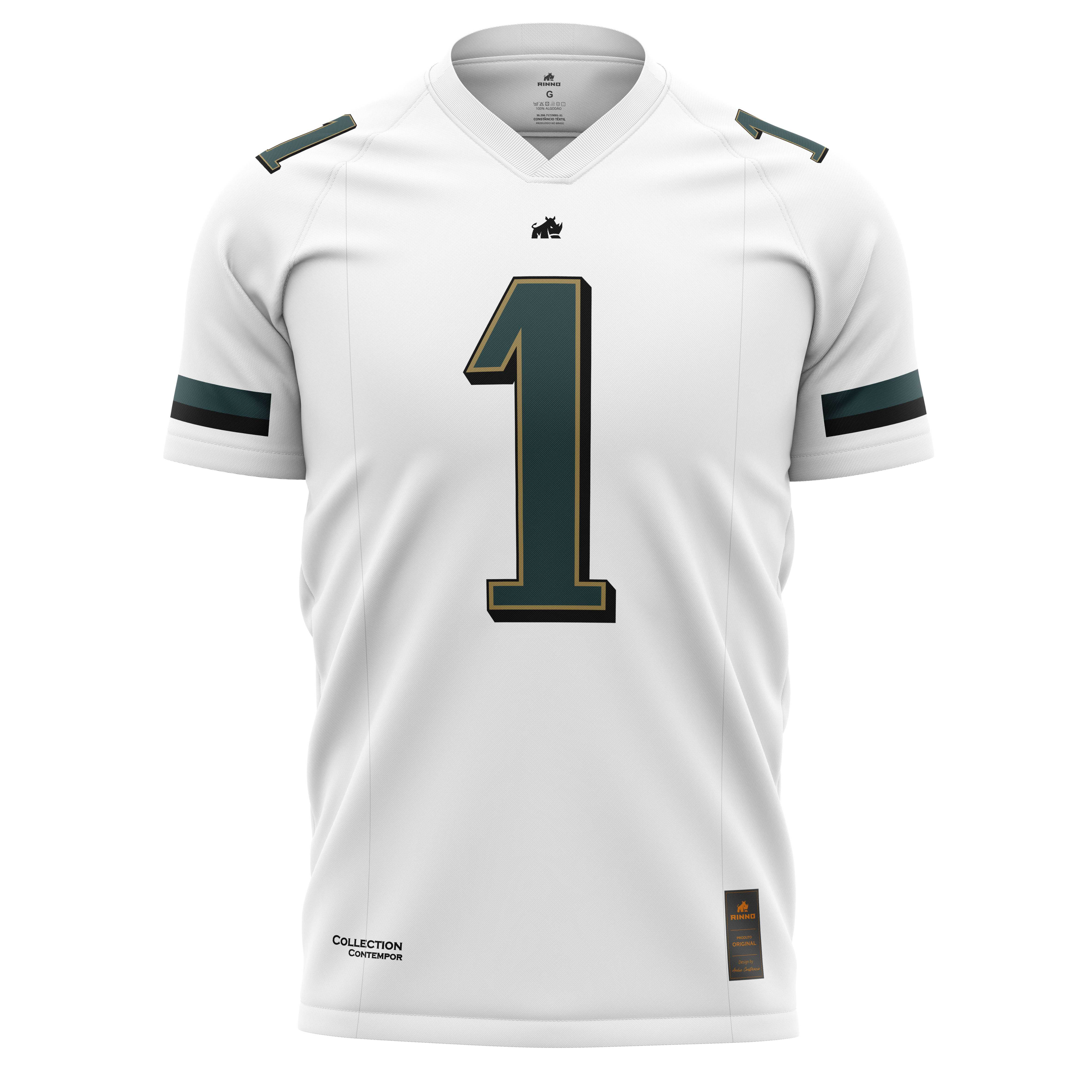 Camisa Philadelphia 1 EuroDry Branca Rinno Class Original Futebol Americano