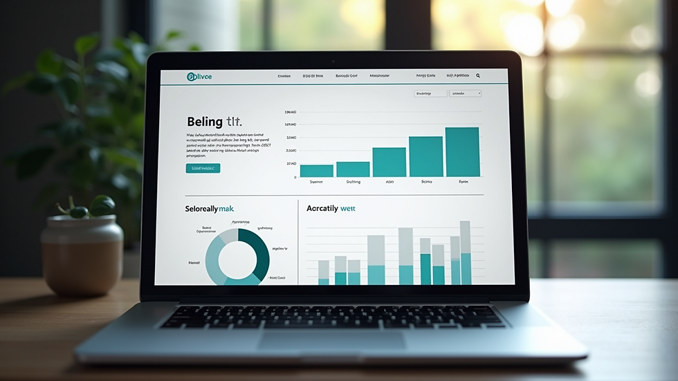 Close up of a laptop showing a website with SEO analytics