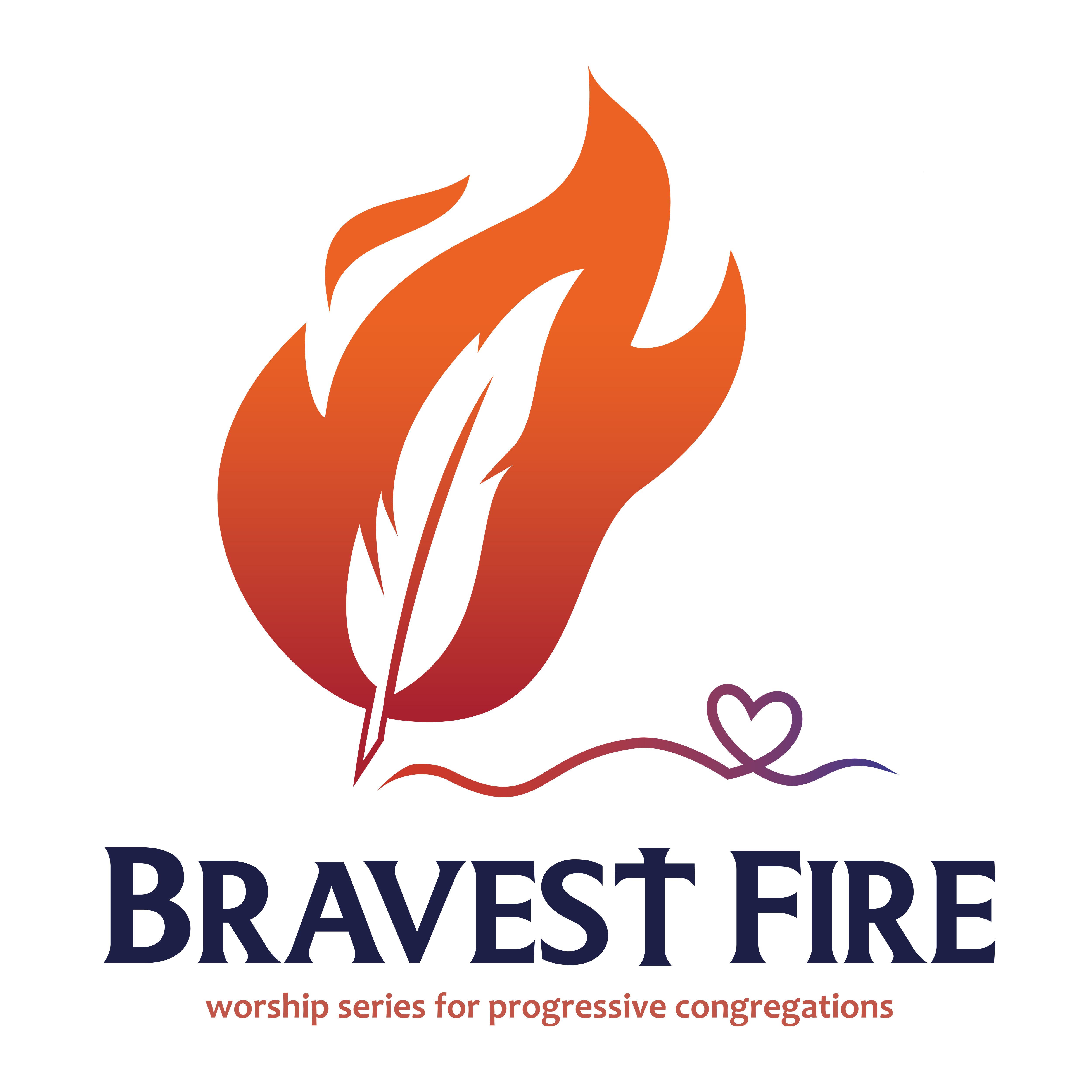 Bravest Fire Logo Sticker