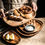 Thumbnail: Whole Wood Lovesickness Wood Irregular Oval Solid Wood Tableware Set