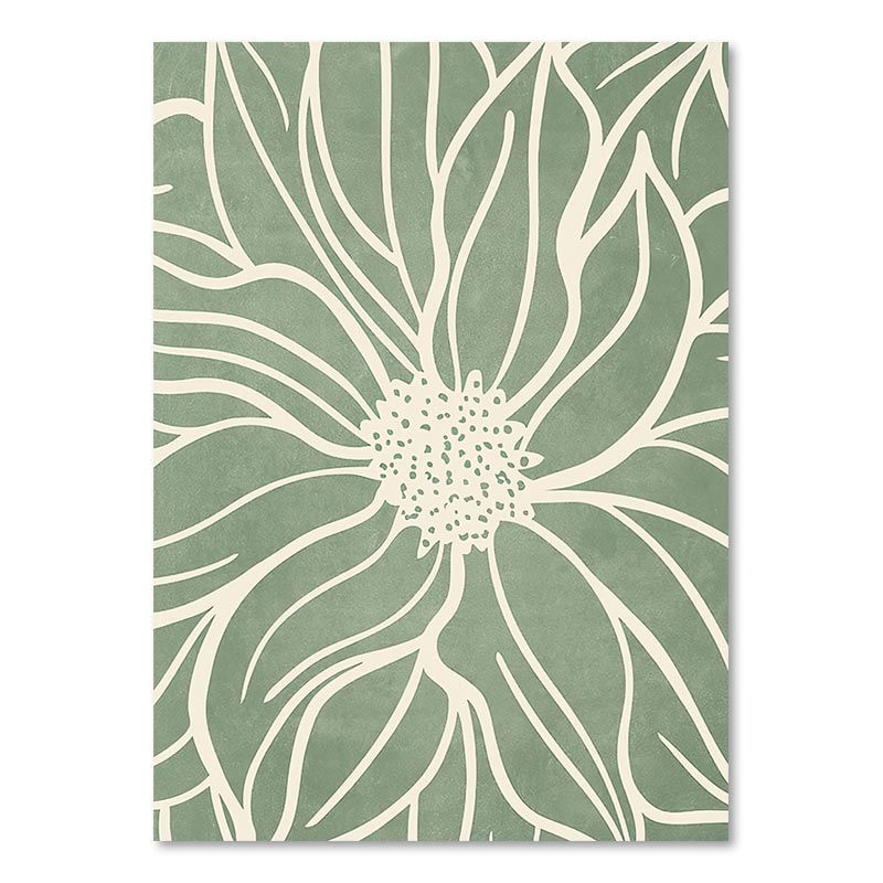 Thumbnail: Leaves, Sun Moon Geometric Abstract Posters Boho