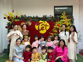 KHÔNG KHÍ CHUẨN BỊ & TRẢI NGHIỆM HỘI XUÂNTẠI TRƯỜNG MẦM NON VIỆT MỸ VASS