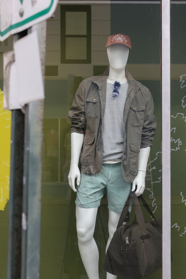 Window display and mannequin styling