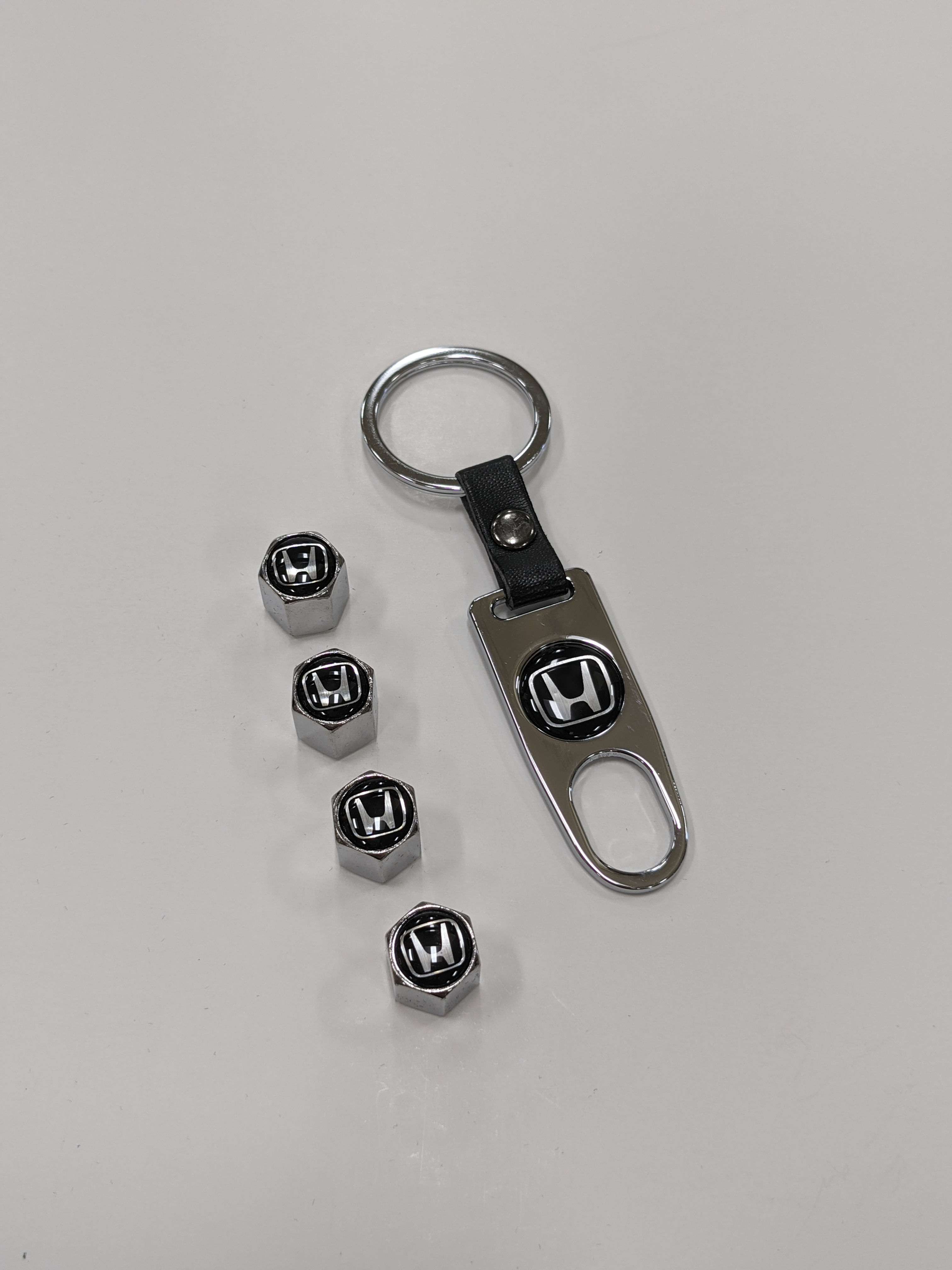 Honda Keychain and Tire Caps