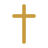 Cross Icon Gold