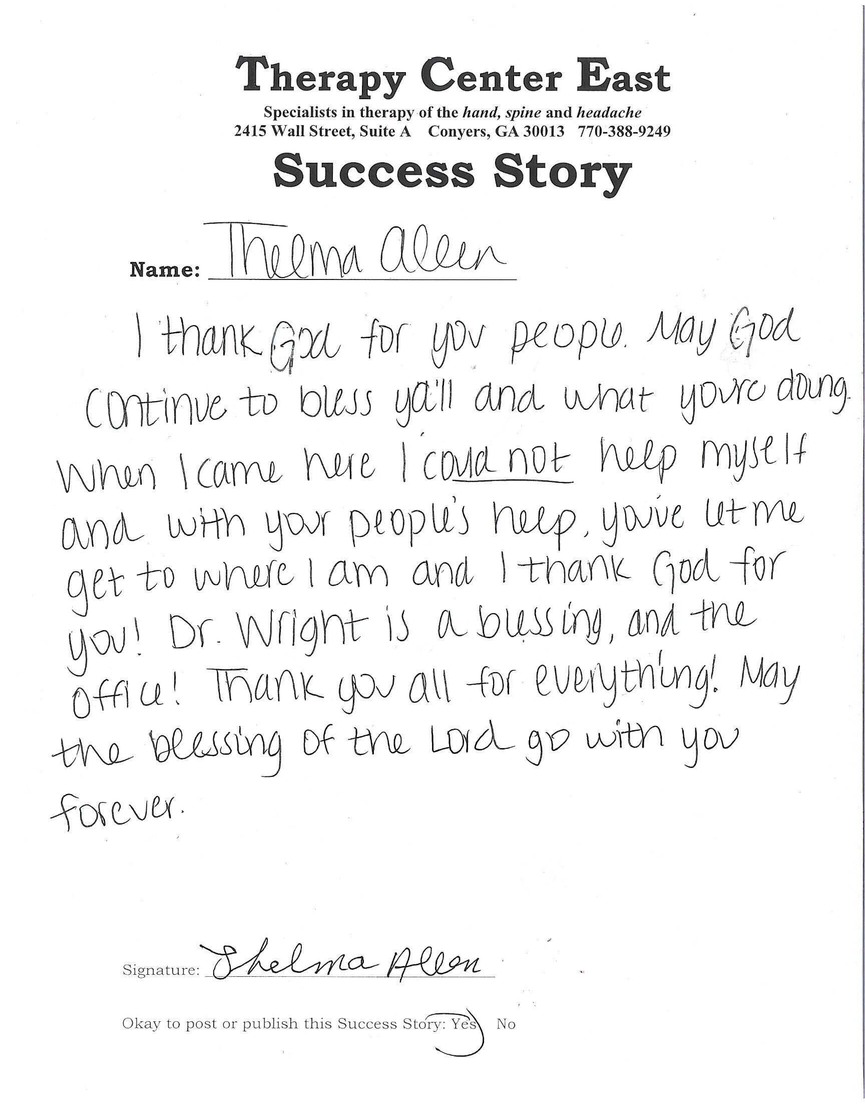 Brandon's Success Story