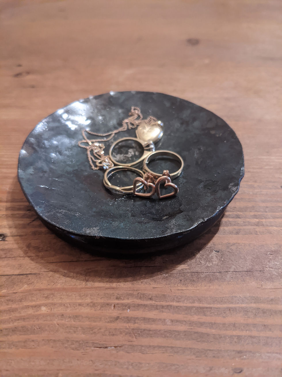 Thumbnail: Hand Beaten Jewellery dish