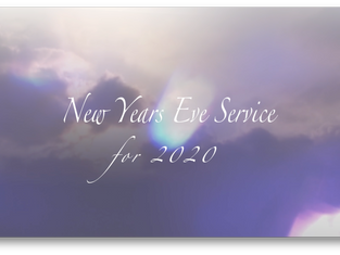 New Years Eve Servie for 2020