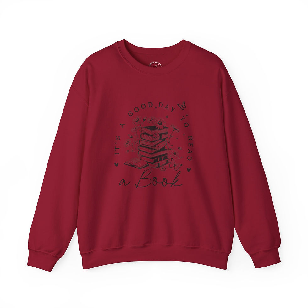 Thumbnail: It's A Great Day To Read Crewneck Sweatshirt