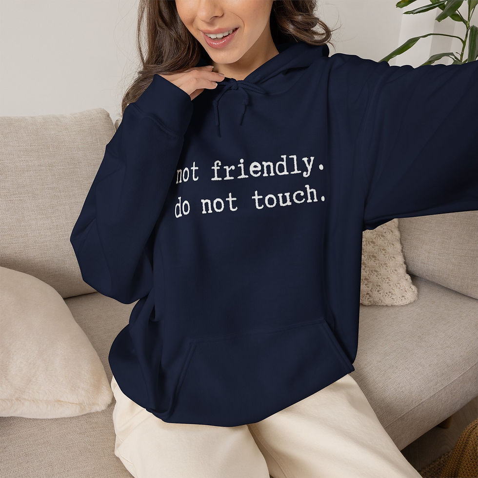 Thumbnail: Not Friendly Hooded Sweatshirt