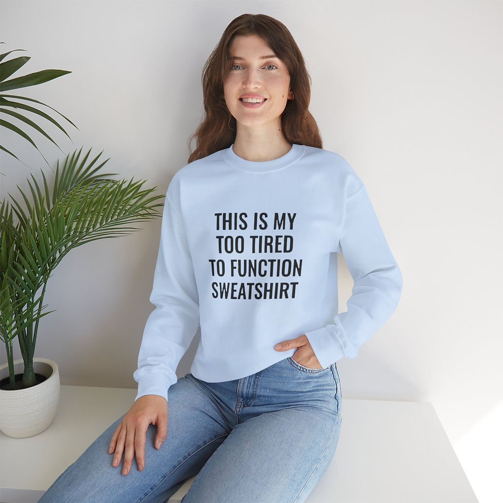 Thumbnail: Too Tired Too Function Crewneck Sweatshirt