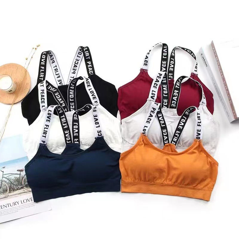 Miniatura: Women Sexy Sports Bra Tops For Gym Top Fitness Yoga Female Pad Sportswear Vest T