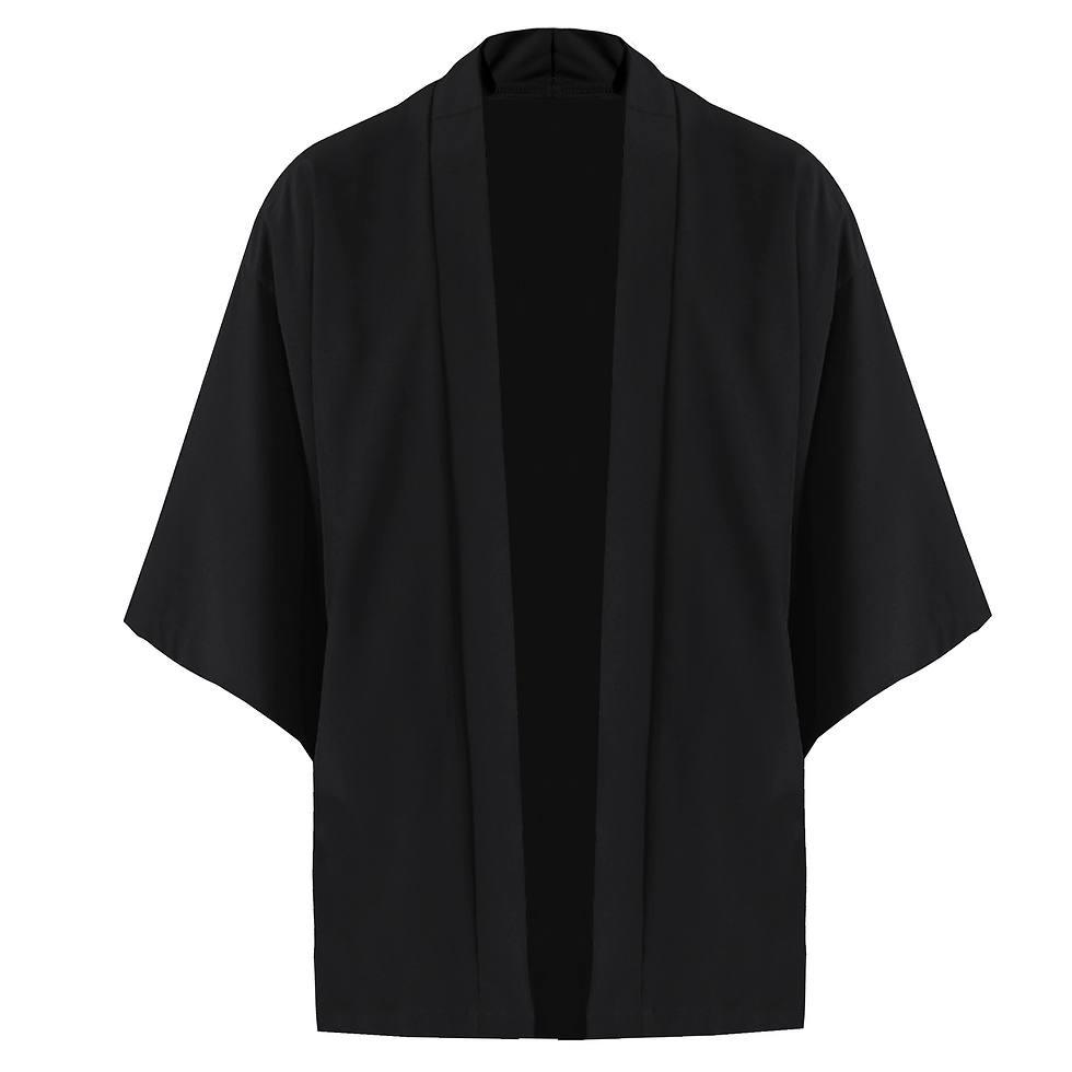 Miniatura: Men's Kimono Shirt Traditional Japanese Style Clothing Male Open Front Cardigan 