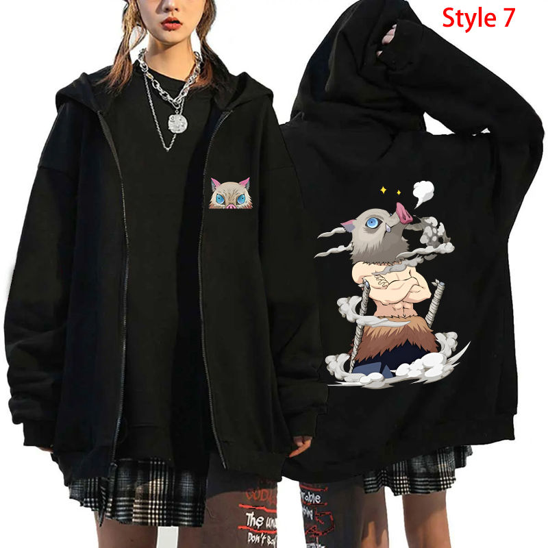 Miniatura: New Hot Anime Fashion Unisex Autumn Winter Anime Coat Hashibira Inosuke Print Zi