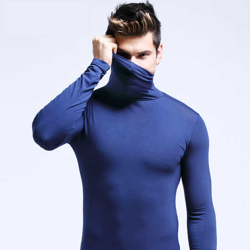 Miniatura: Men's Original Shirts Fall/Winter T-Shirt Fashionable Inner Wear for Men Slim Fi
