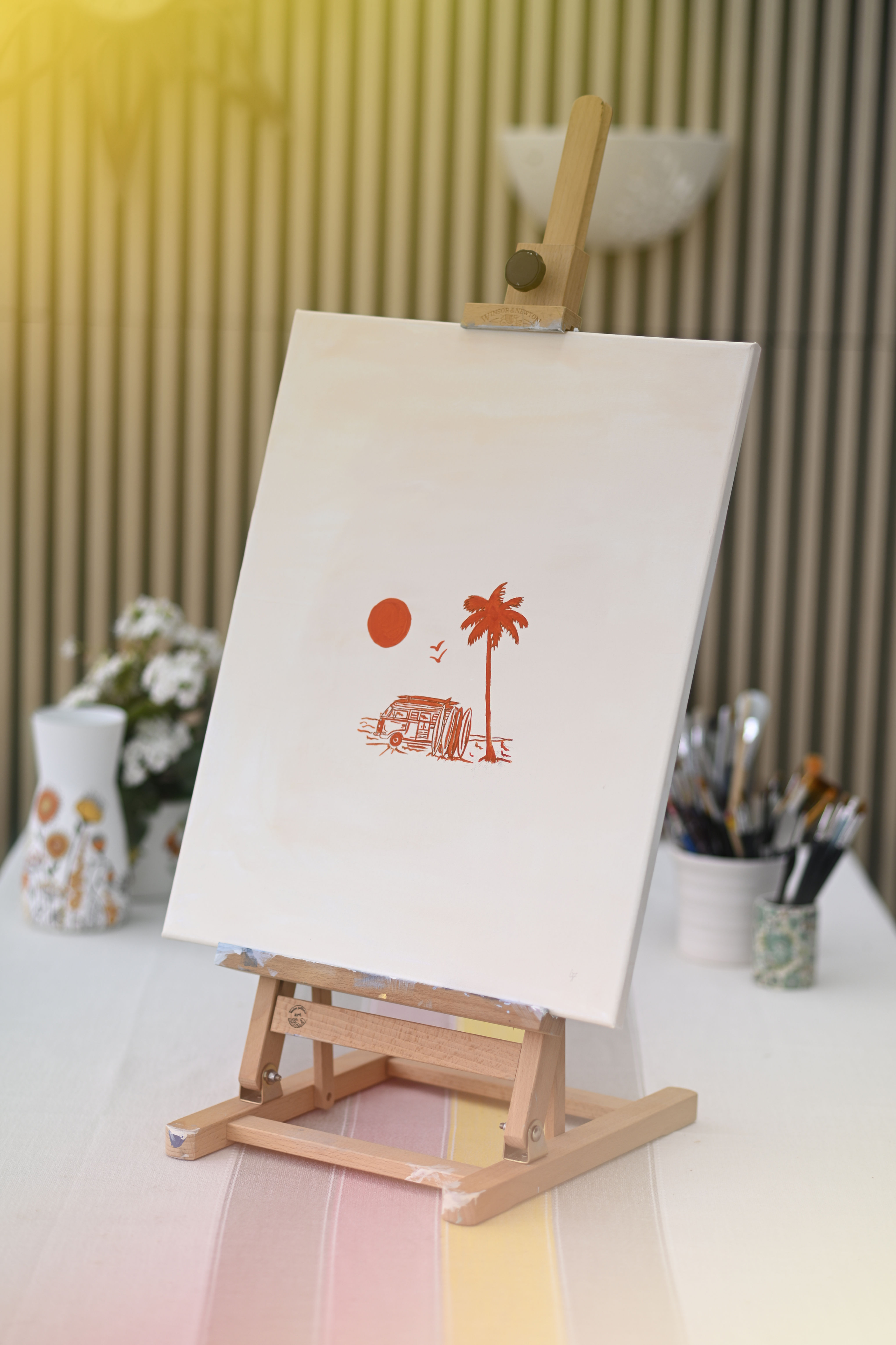 Original Canvas Art - Camper life