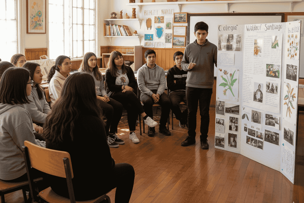 Proyecto de Investigación en Colegio Waldorf Santiago demostrando voluntad y autodeterminación.