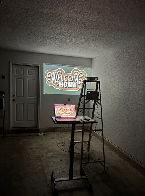 Garage Mural 02 (Projected Artwork with Computer Design)