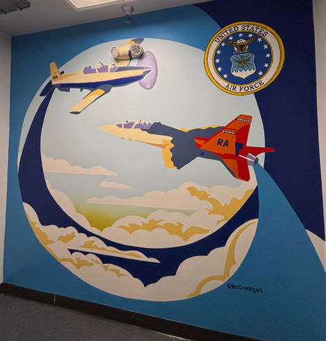 Randolph Air Force Base Stairwell Art 01