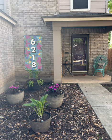 Address Sign and Porch Mural 06