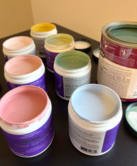 Mountain Nursery Mural Color Palate