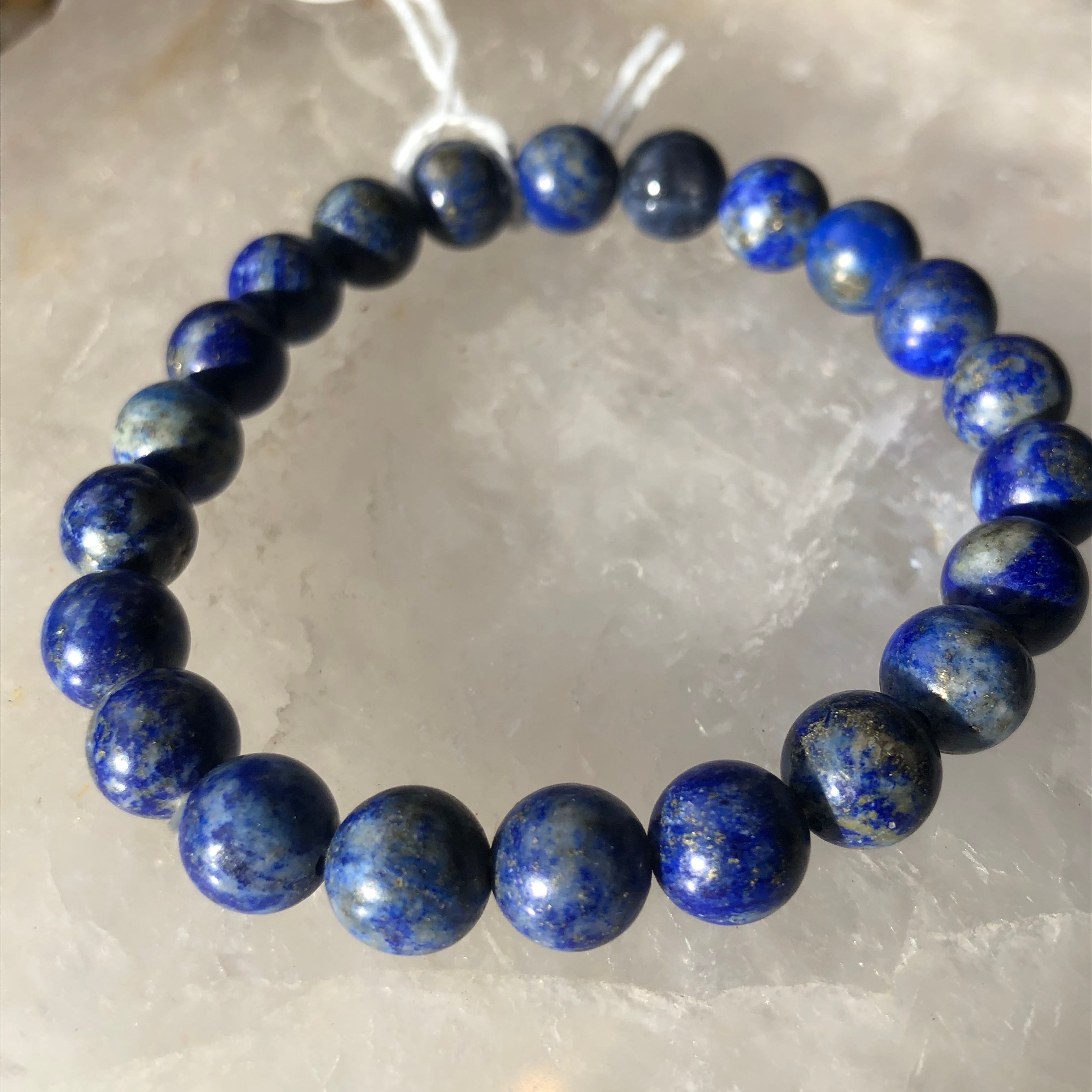 Gem Stone Bracelet - Medium Round Crystals
