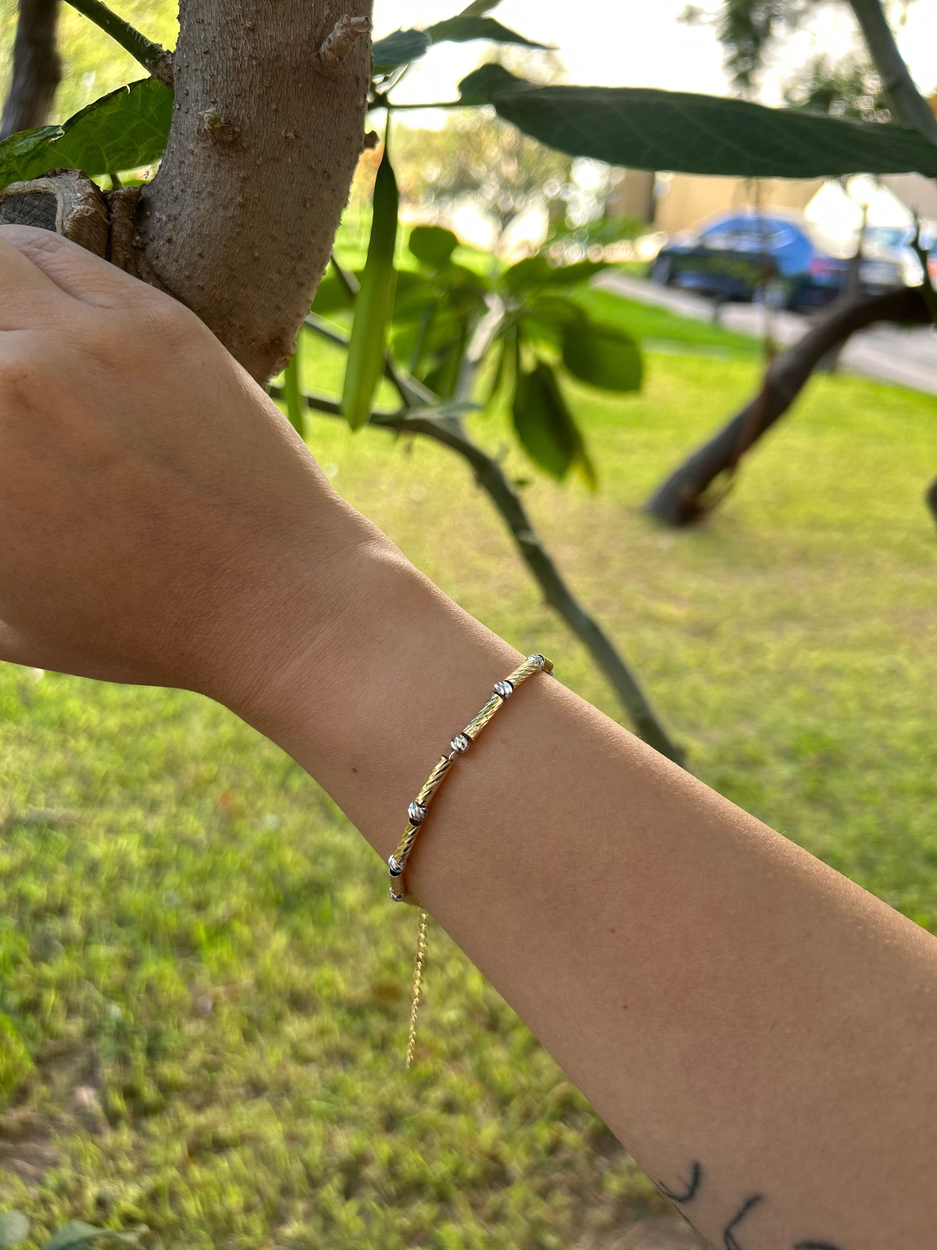 Çelik Gold Serenay Dorika Silindir Bileklik