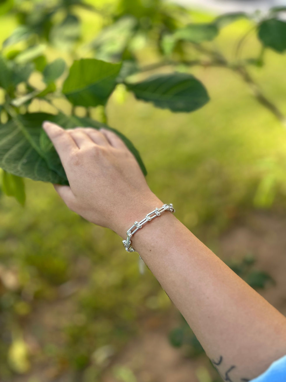 VIP Çelik Silver Küçük Boy Hardwear Zincirli "Tiff" Bileklik