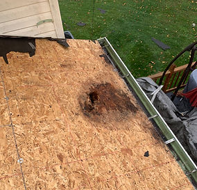 rotten roof decking