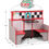 Thumbnail: Melissa & Doug Double-Sided Wooden Star Diner Restaurant Play Space,Red