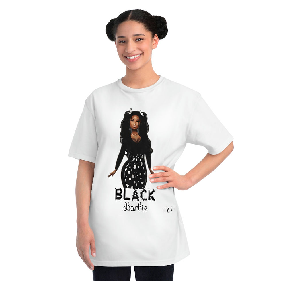 Thumbnail: KGice Black Barbie Organic Unisex Classic T-Shirt