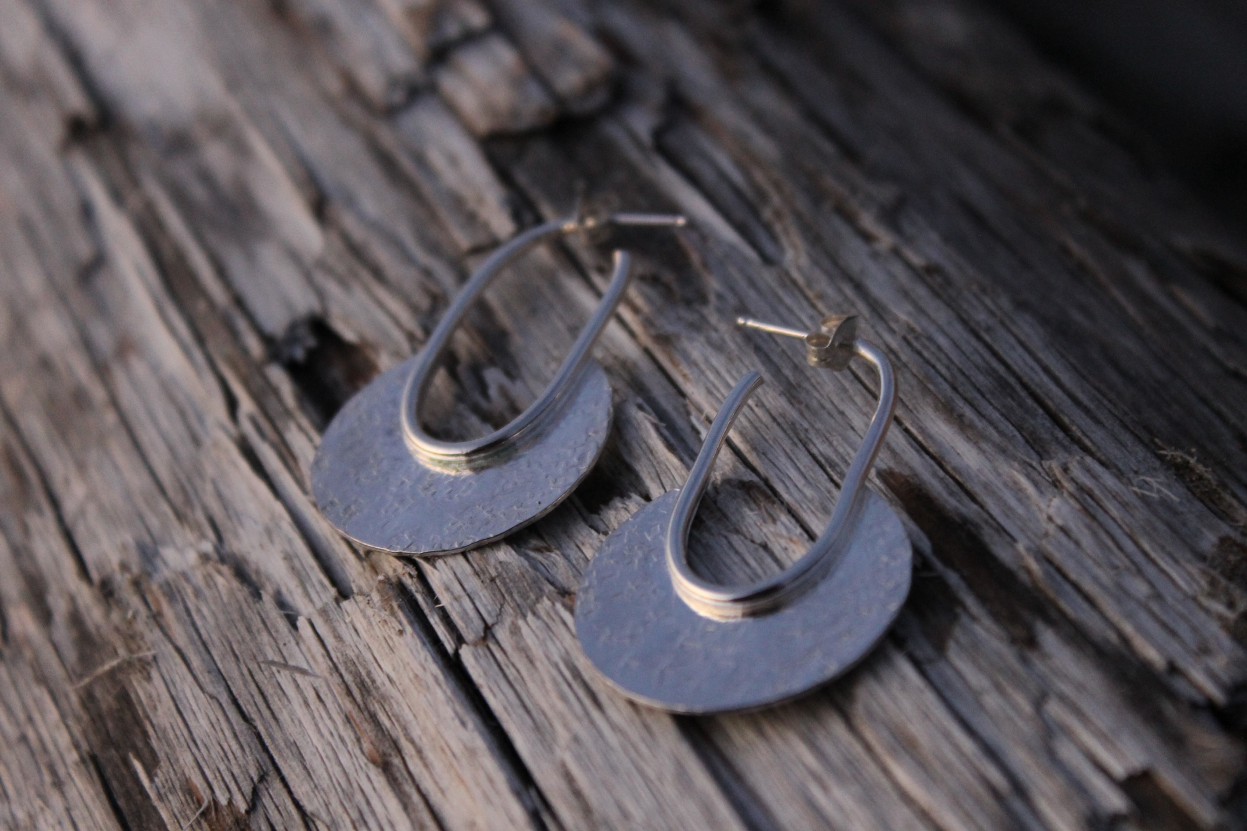 Ancient Portal Hoop Earring