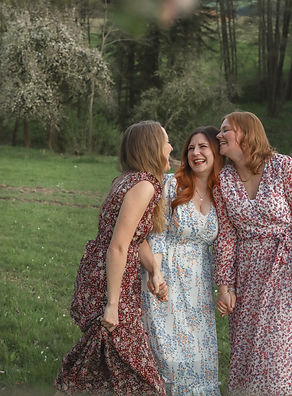 Melanie und Freundinnen