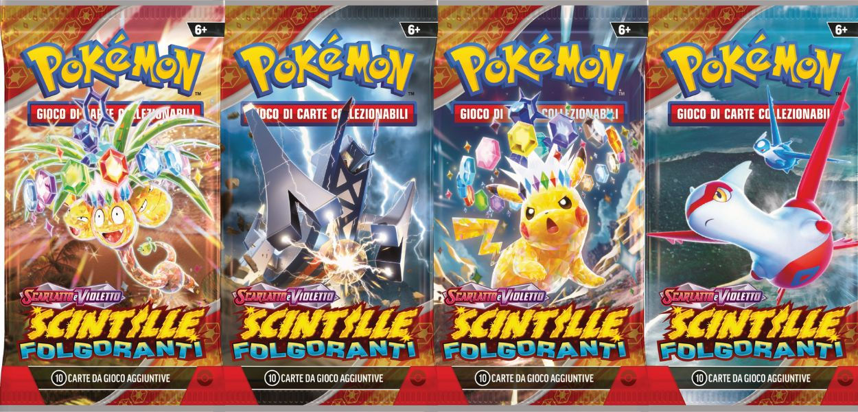 Bustine Pokemon scintille folgoranti