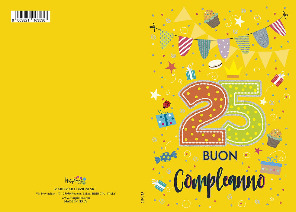 Miniatura: Biglietti di auguri 25 anni