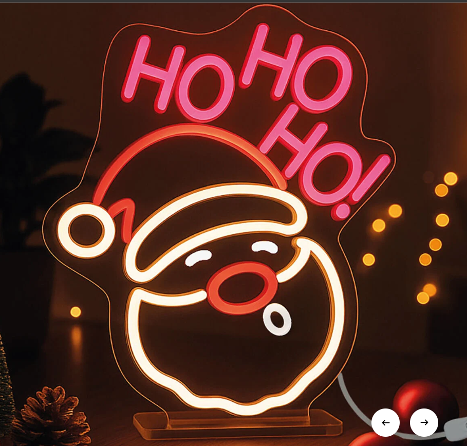 Lampada Led Effetto Neon - Santa Claus