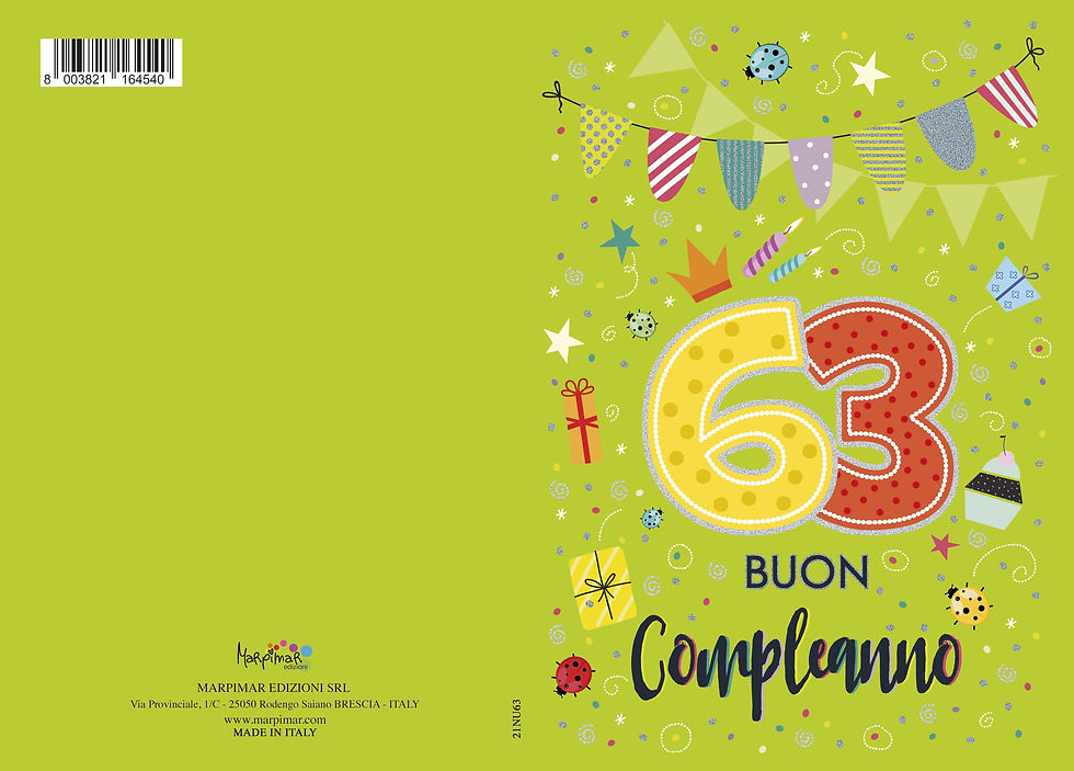 Miniatura: Biglietto di auguri 63 anni