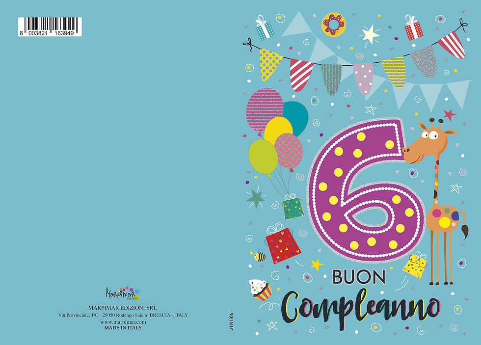 Miniatura: Biglietto di auguri 6 anni