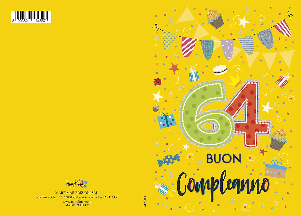 Miniatura: Biglietto di auguri 64 anni