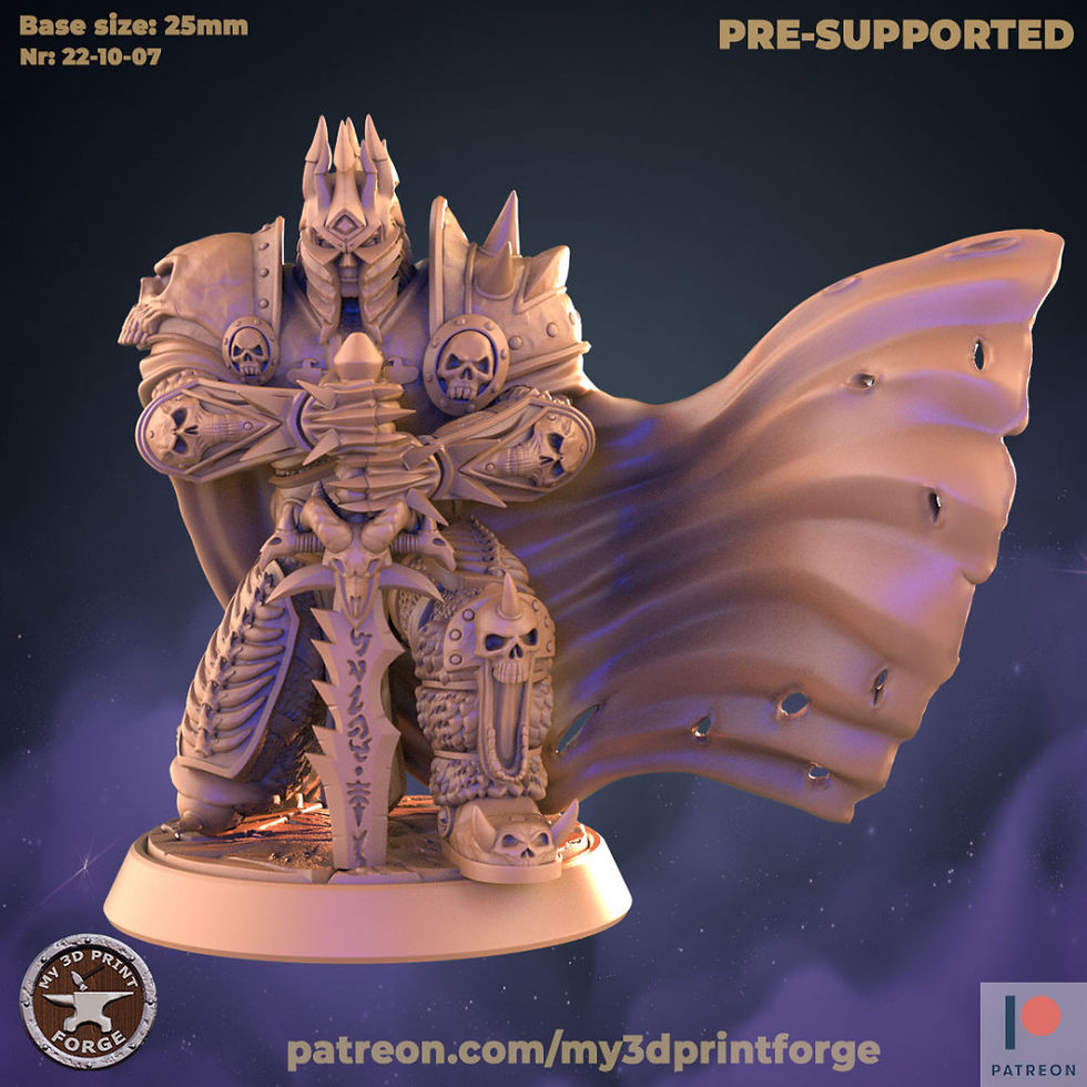Thumbnail: Death King (2 poses and 32mm/75mm scale)