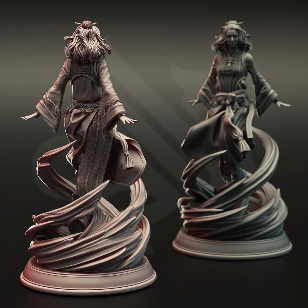Thumbnail: Air Genasi Aeromancer - Avia Shun [25mm base]