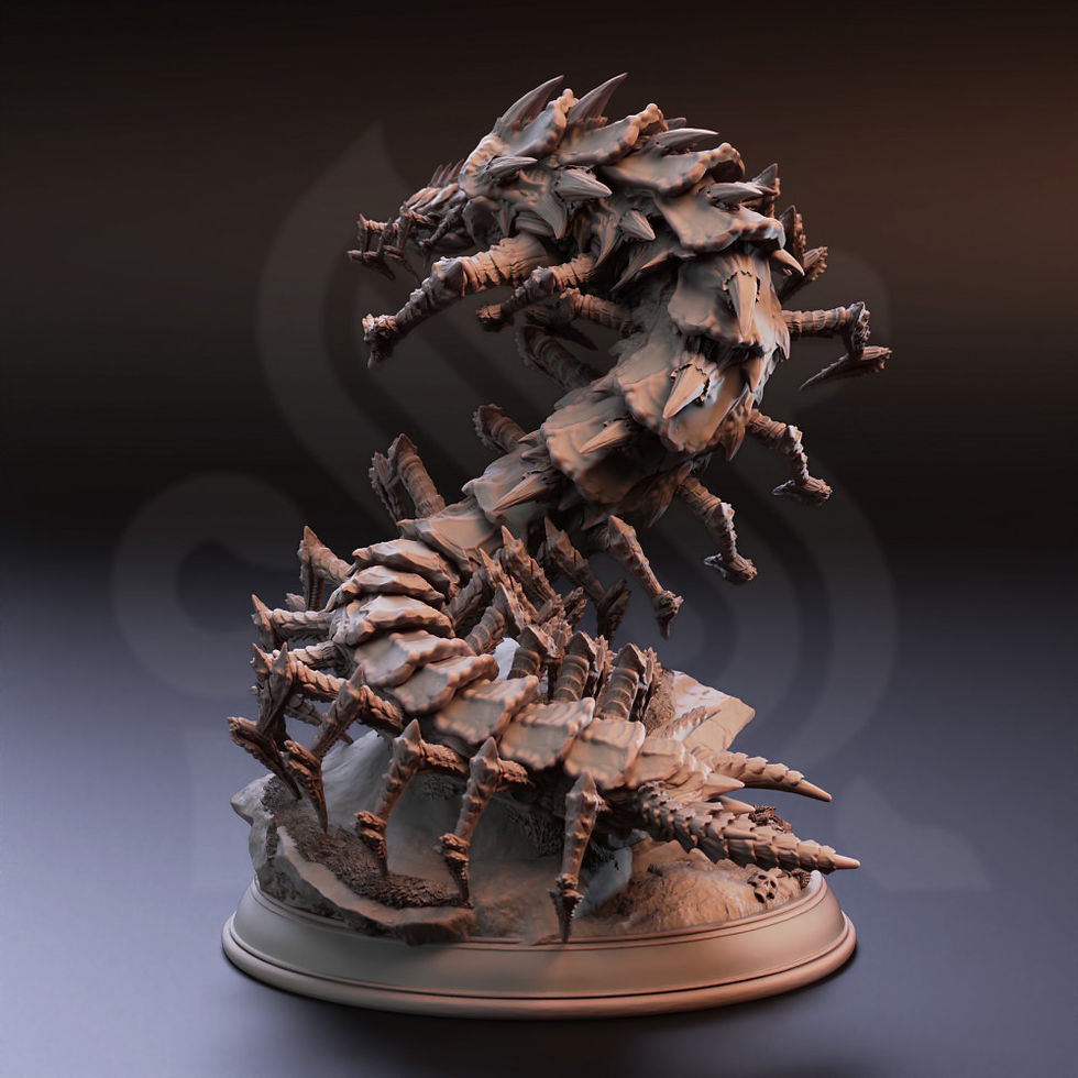 Thumbnail: Eldritch Centipede Abomination - Monarch Conrad [75mm Base]
